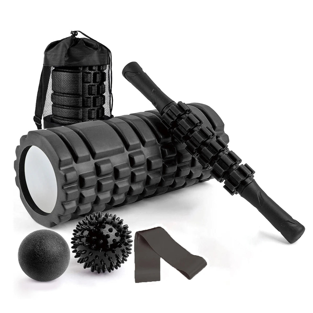 REP33  /  Recovery Kit  /  Foam roller  /  Massage stick  /  Tension band  /  2 Massage balls